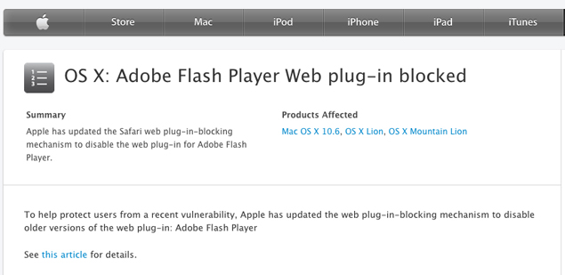 adobe flash plugin for mac os x